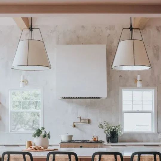 Alessio Vintage Special Metal Fabric Pendant Light Shades Dining Room