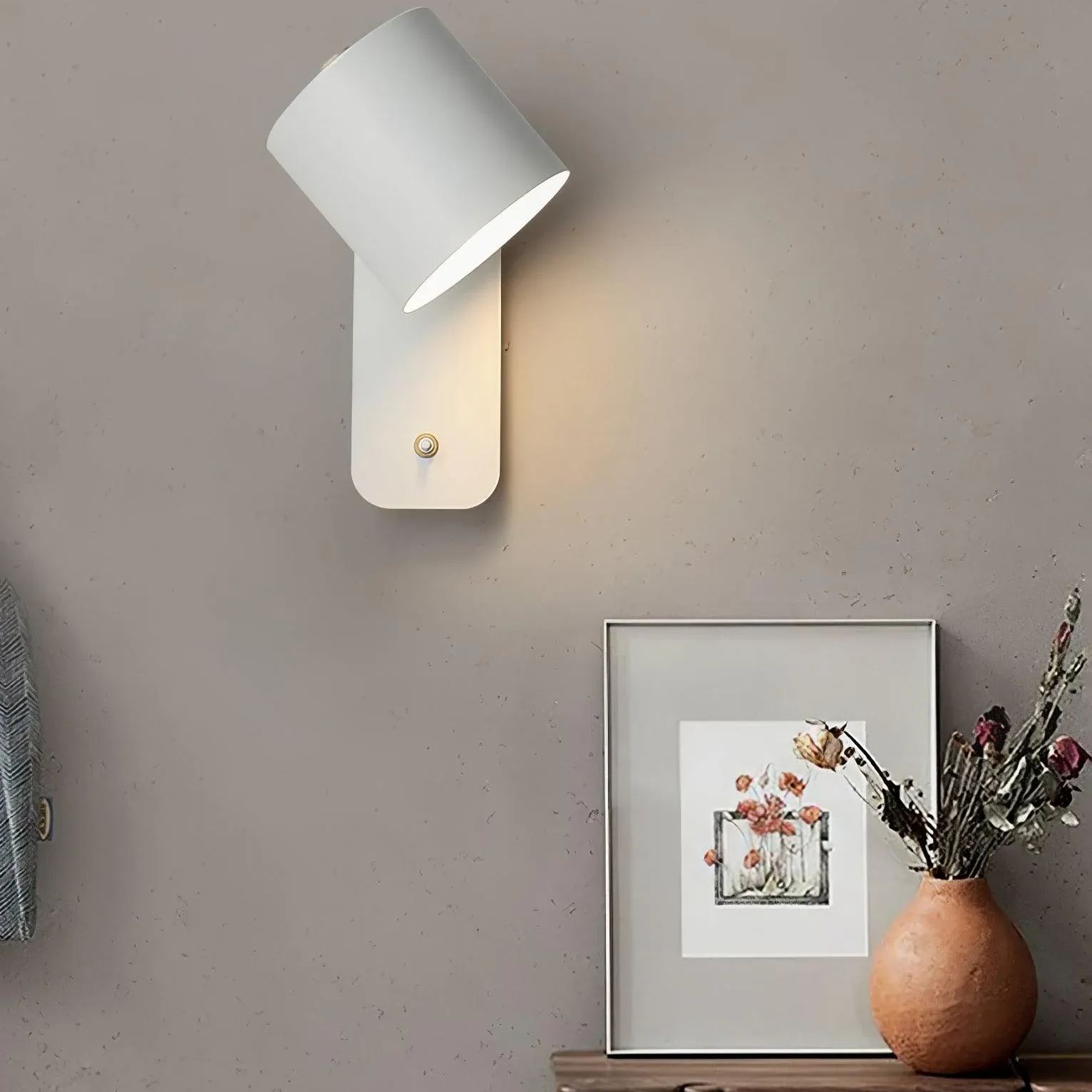 Edge Modern Minimalism Metal Wall Light Bedroom Hallway Study Room