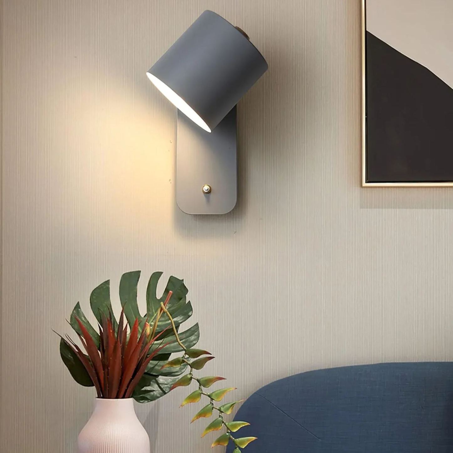 Edge Modern Minimalism Metal Wall Light Bedroom Hallway Study Room