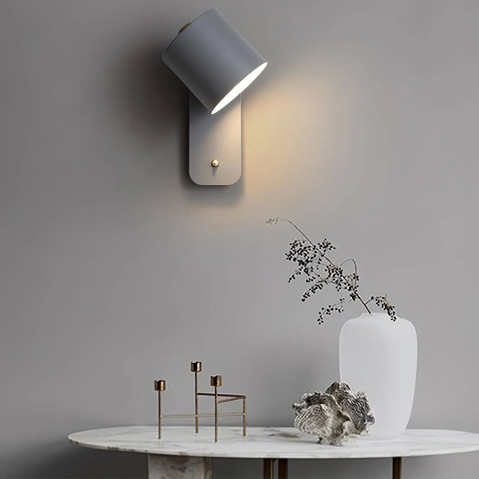Edge Modern Minimalism Metal Wall Light Bedroom Hallway Study Room