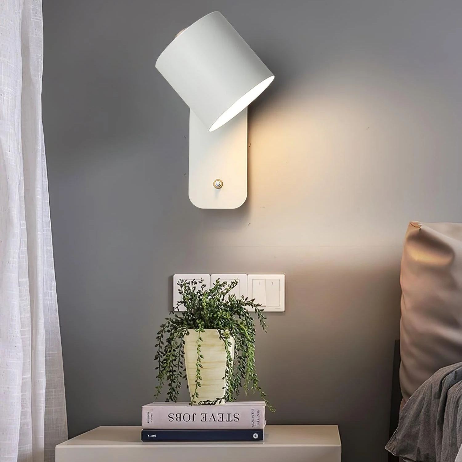 Edge Modern Minimalism Metal Wall Light Bedroom Hallway Study Room