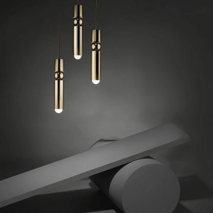Edge Modern Minimalism Metal Pendant Light Living Dining Room Bedroom