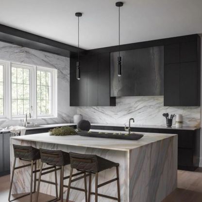 Edge Modern Minimalism Metal Pendant Light Living Dining Room Bedroom
