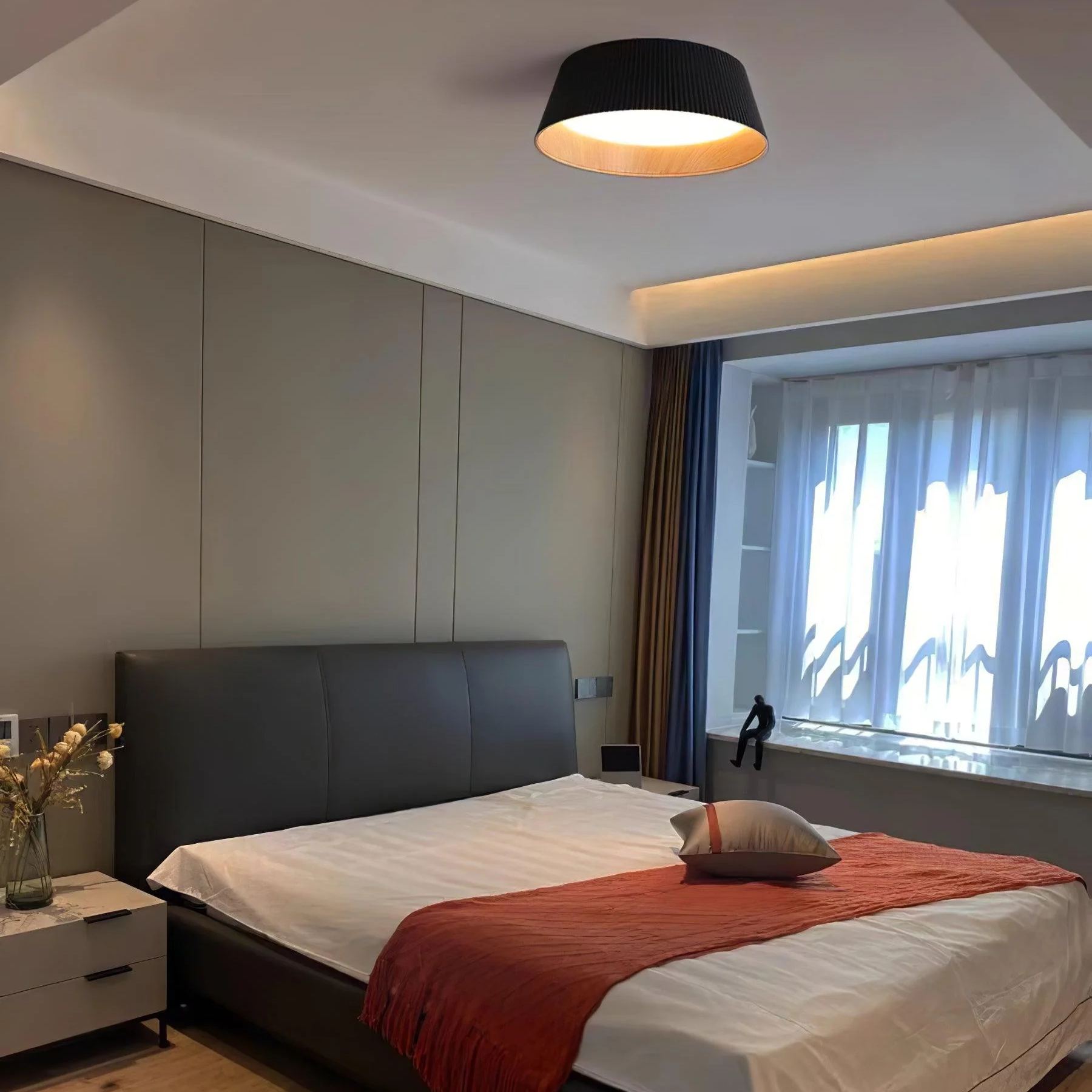 Ozawa Modern Minimalism Round Metal Ceiling Light Bedroom Hallway
