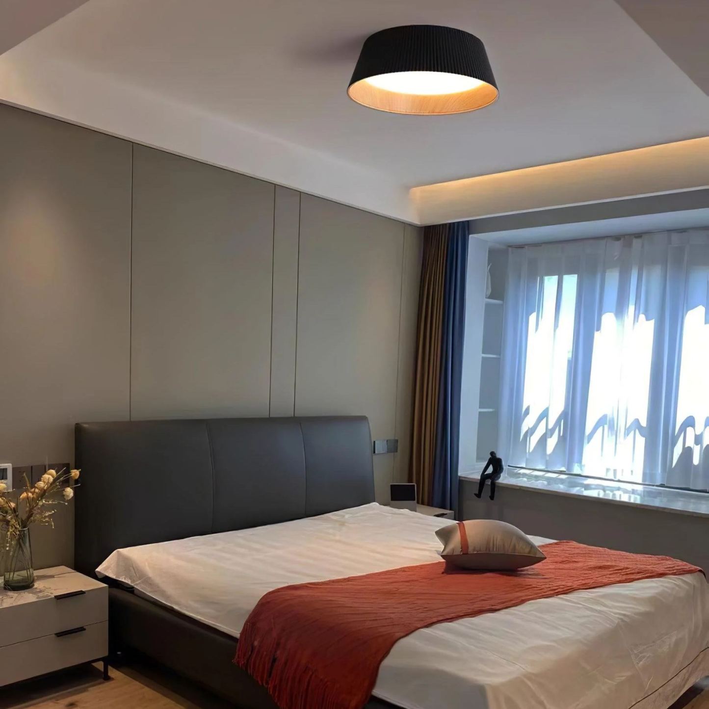 Ozawa Modern Minimalism Round Metal Ceiling Light Bedroom Hallway