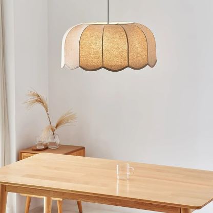 Renée Cottage Banana Leaf Fabric Pendant Light Shades Bedroom Living Room