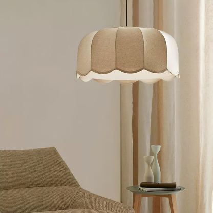 Renée Cottage Banana Leaf Fabric Pendant Light Shades Bedroom Living Room