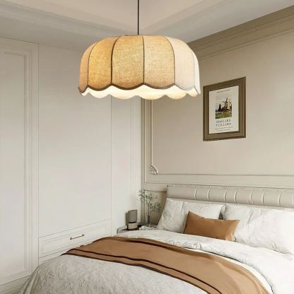Renée Cottage Banana Leaf Fabric Pendant Light Shades Bedroom Living Room