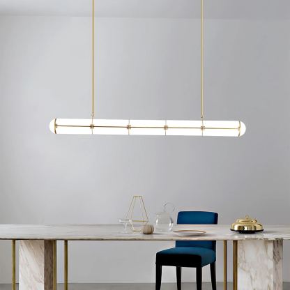 Alessio Industrial Metal Acrylic Gold Black Pendant Light Bedroom Living Room