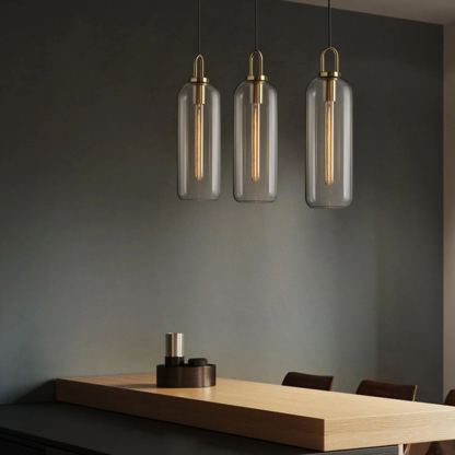 Hailie Modern Round Glass Pendant Light Bedroom Hallway Living Room
