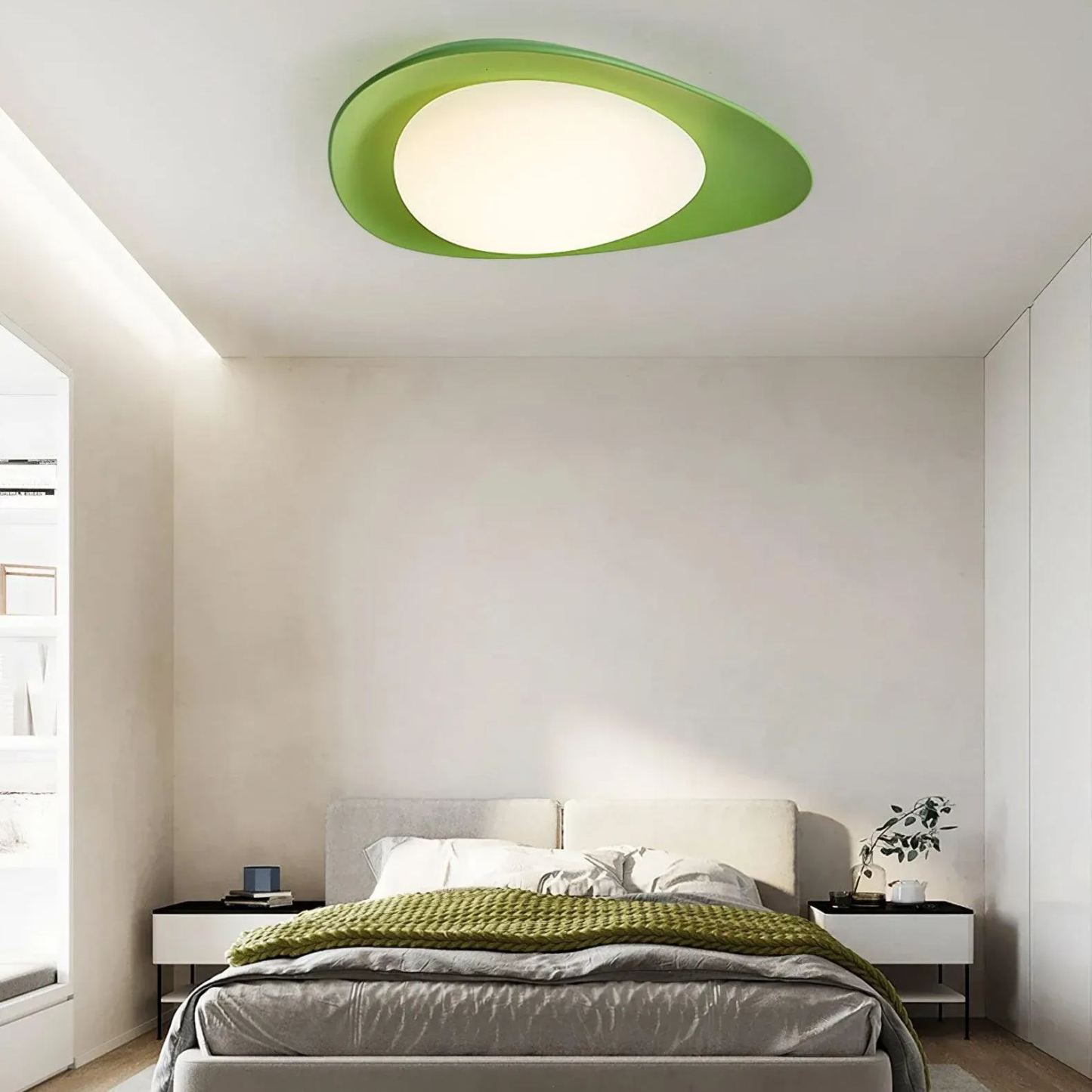Quinn Modern Unusual Resin PE Ceiling Light Bedroom Hallway Living Room