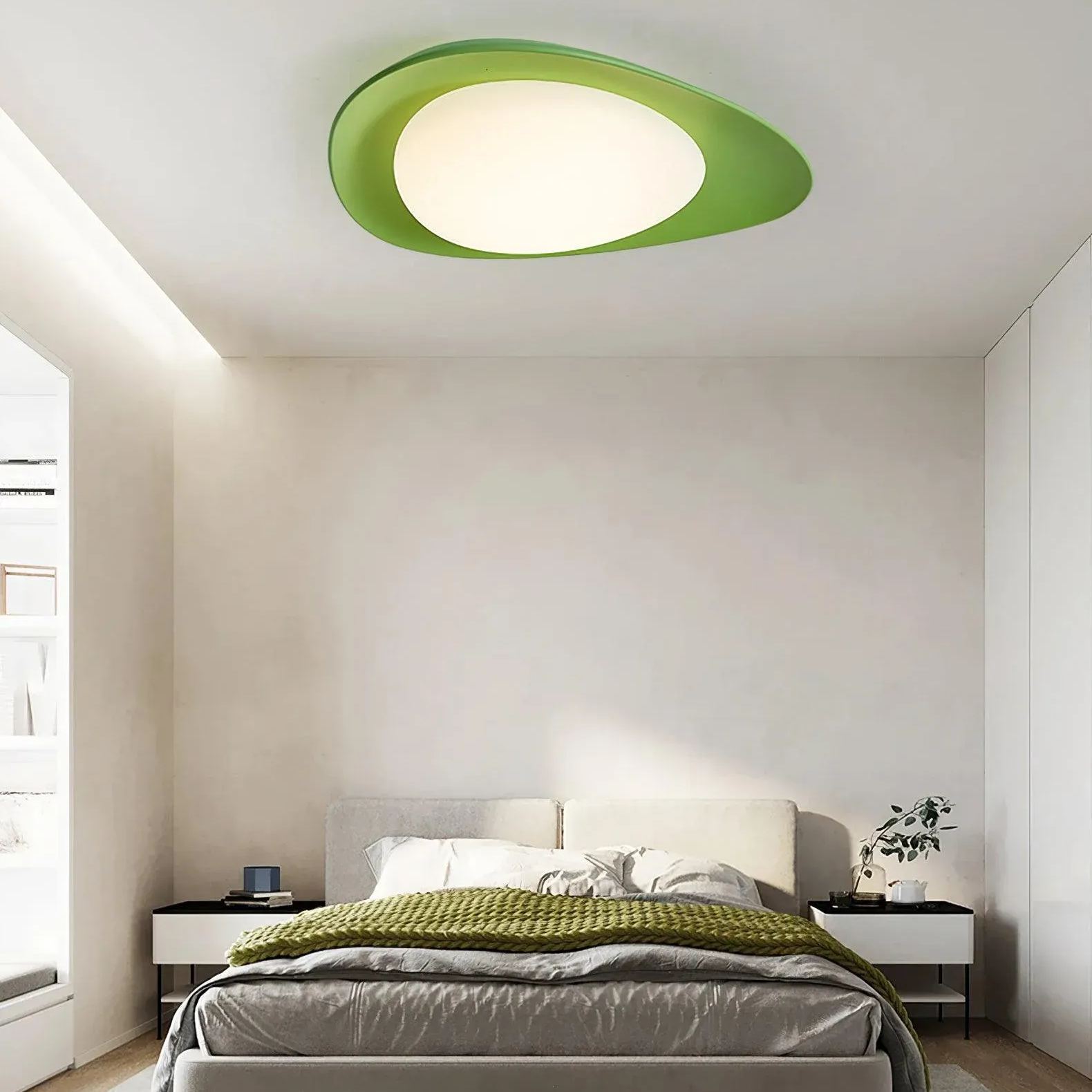 Quinn Modern Unusual Resin PE Ceiling Light Bedroom Hallway Living Room