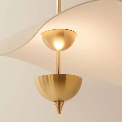 Carins Modern Gold Metal Acrylic Pendant Light Bedroom Living Room