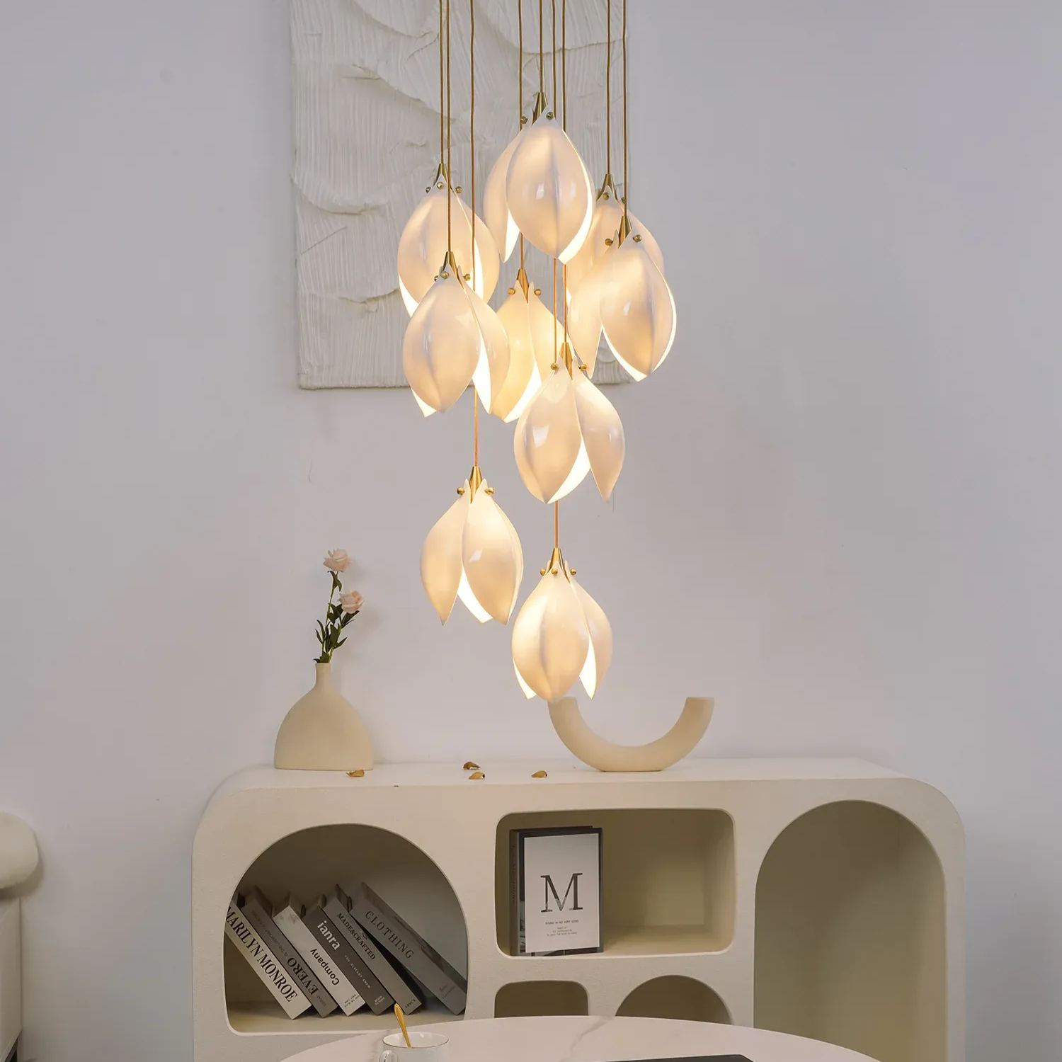 Carins Modern Unusual Ceramic Pendant Light Living Room Hallway