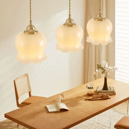 Carins Vintage Flower Resin Pendant Light Bedroom Living Dining Room