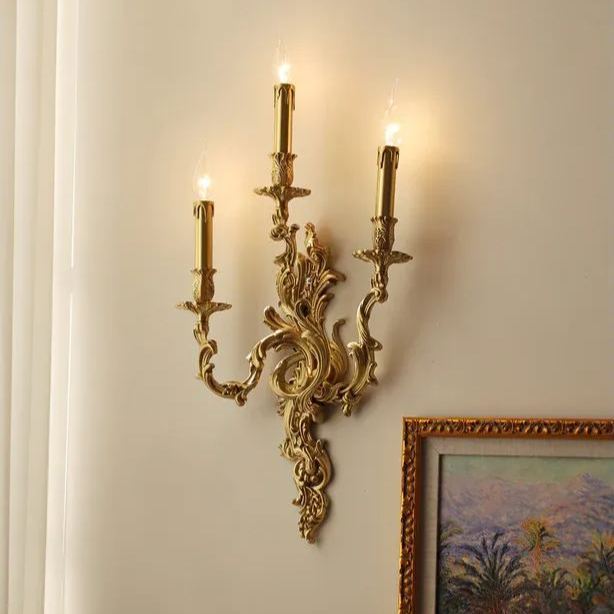 Alessio Vintage Palace Candle Wall Light Living Room Bedroom Bathroom
