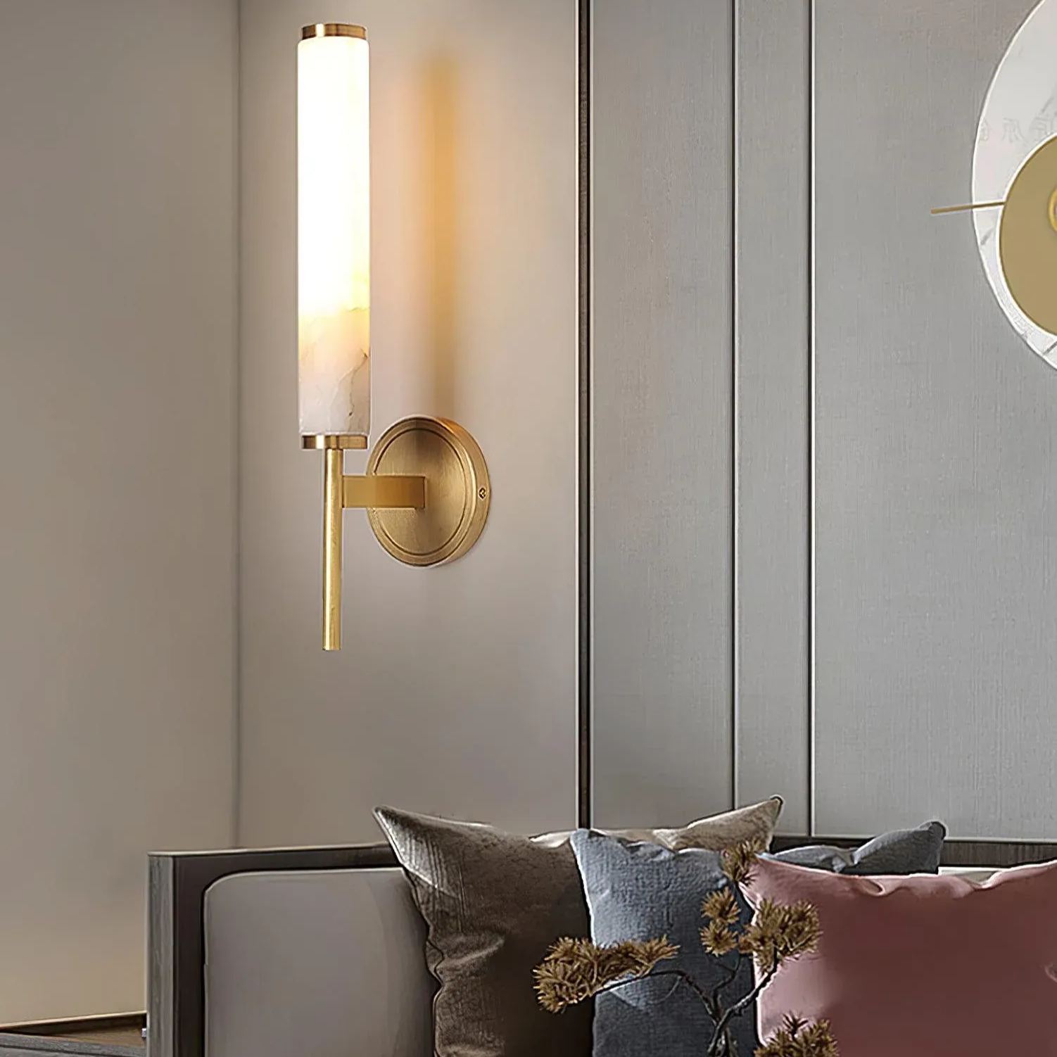 Jade Art Deco Inspired Alabaster Wall Light Bedroom Hallway