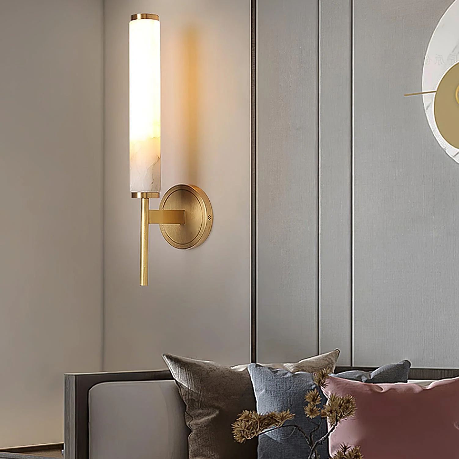 Jade Art Deco Inspired Alabaster Wall Light Bedroom Hallway