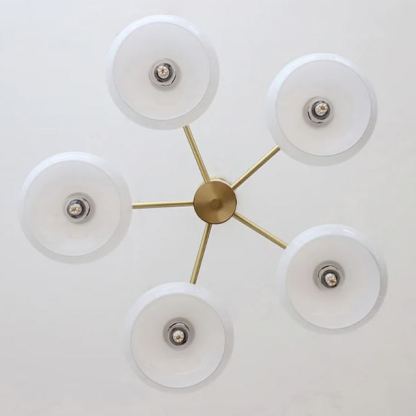 Valentina Modern Metal Glass Elliptical Pendant Light Shades Living Dining Room