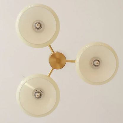 Valentina Modern Metal Glass Elliptical Pendant Light Shades Living Dining Room
