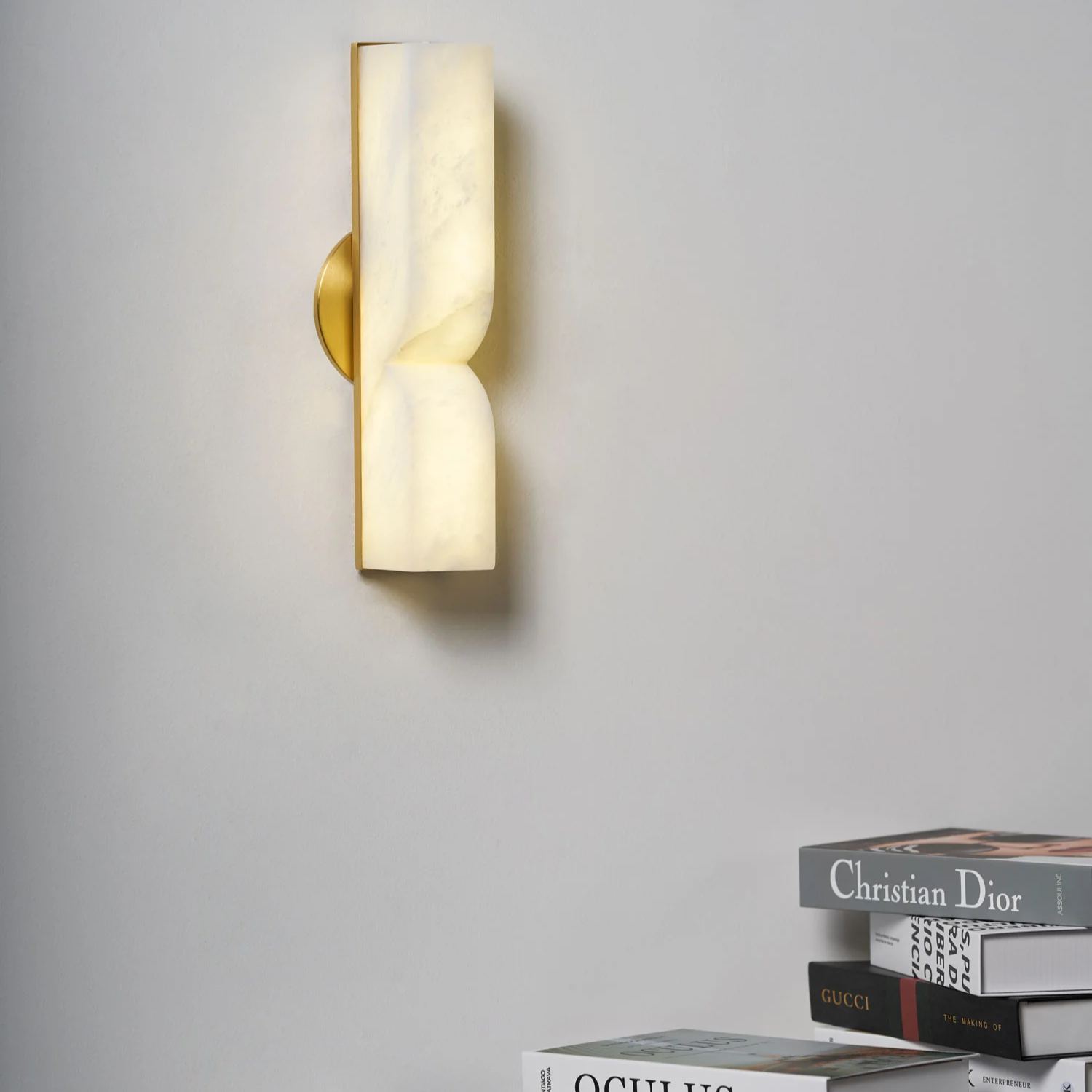 Jade Alabaster Rectangular Modern Wall Light Shades Hallway Bedroom