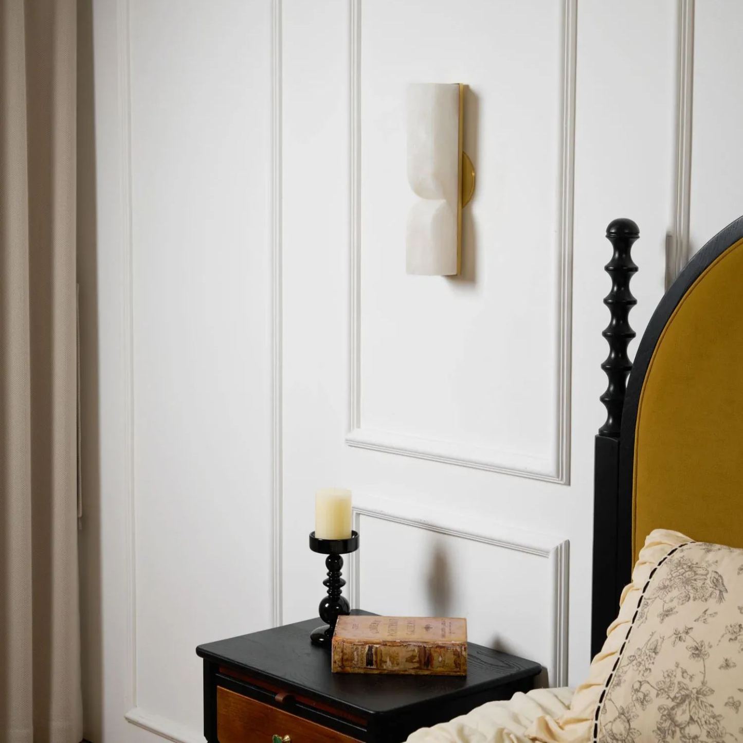 Jade Alabaster Rectangular Modern Wall Light Shades Hallway Bedroom