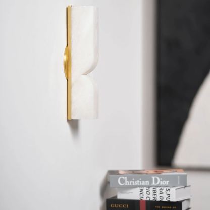 Jade Alabaster Rectangular Modern Wall Light Shades Hallway Bedroom