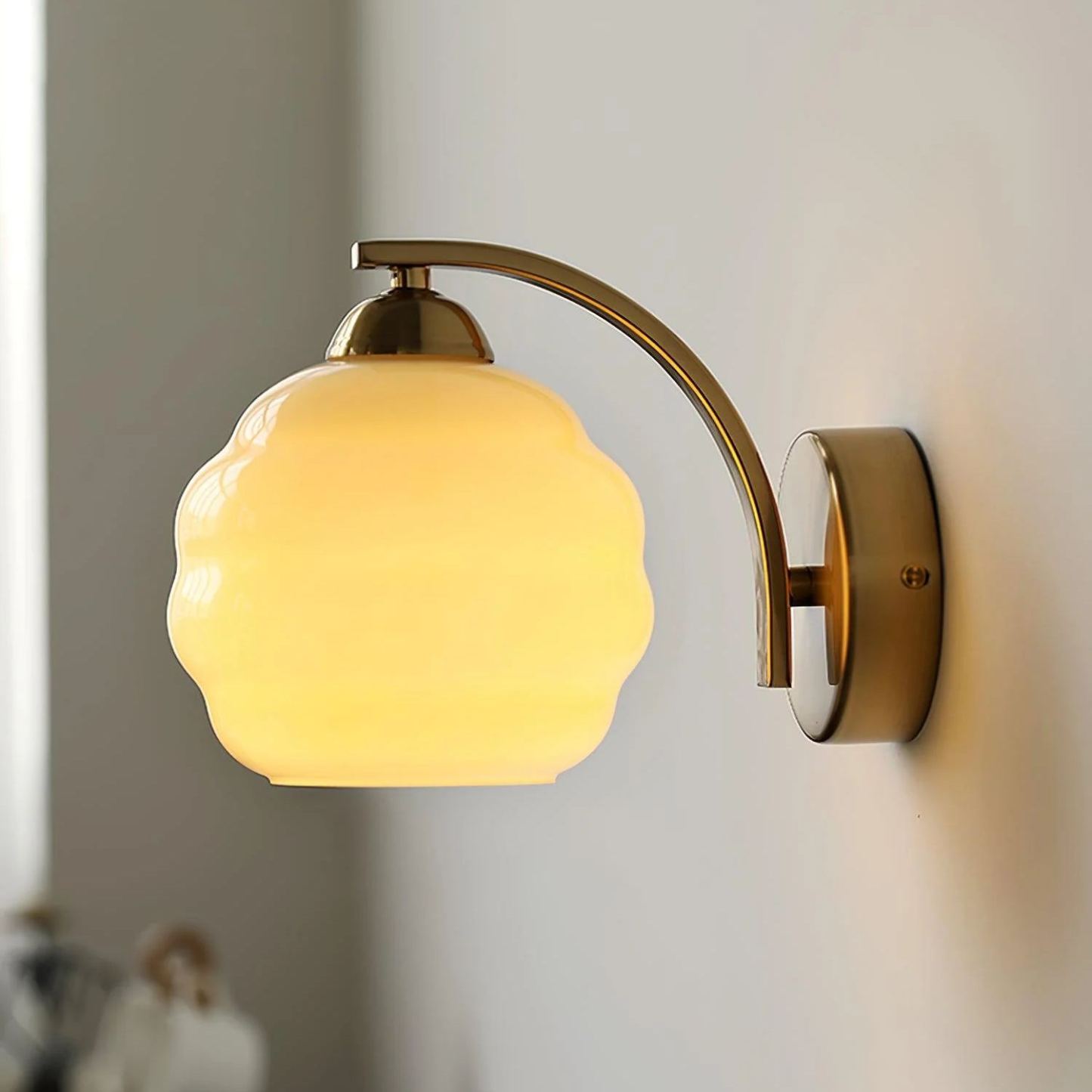 Carins Vintage Antique Glass Wall Light Shades Bedroom Living Room