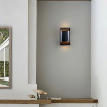 Orr Vintage Industrial Square Metal Wall Light Hallway Bathroom Bedroom