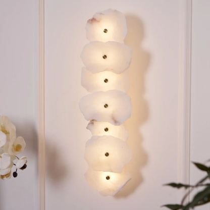 Jade Unusual Flower Alabaster Wall Light Bedroom Hallway Dining Room