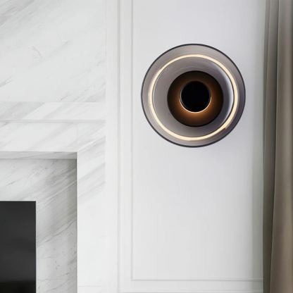 Hailie Modern Round Bowl Glass Wall Light Shades Bedroom Hallway