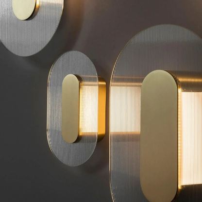 Orr Minimalism Metal Glass Wall Lamp Dining Room Bedroom