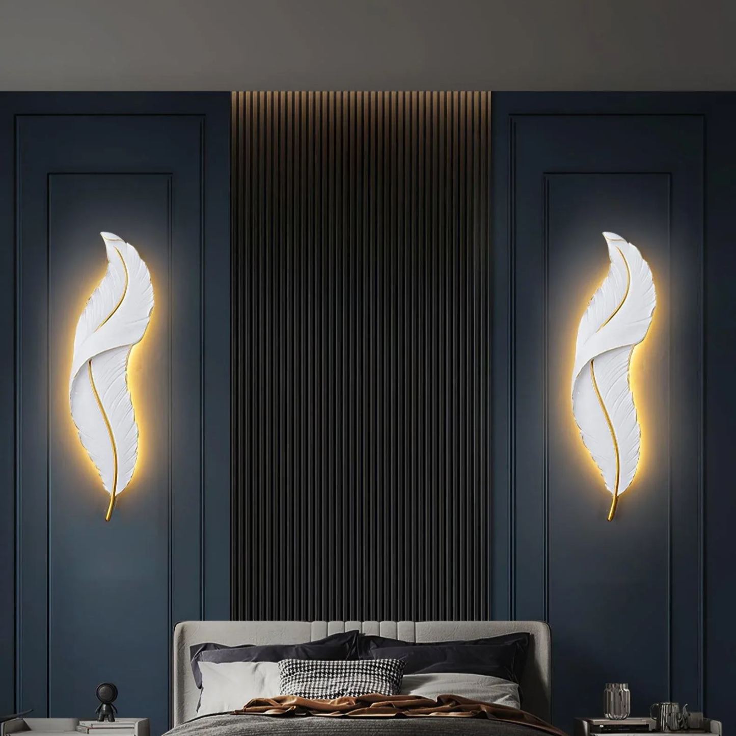 Ozawa Natural LED Resin Wall Light Dining Room Bedroom