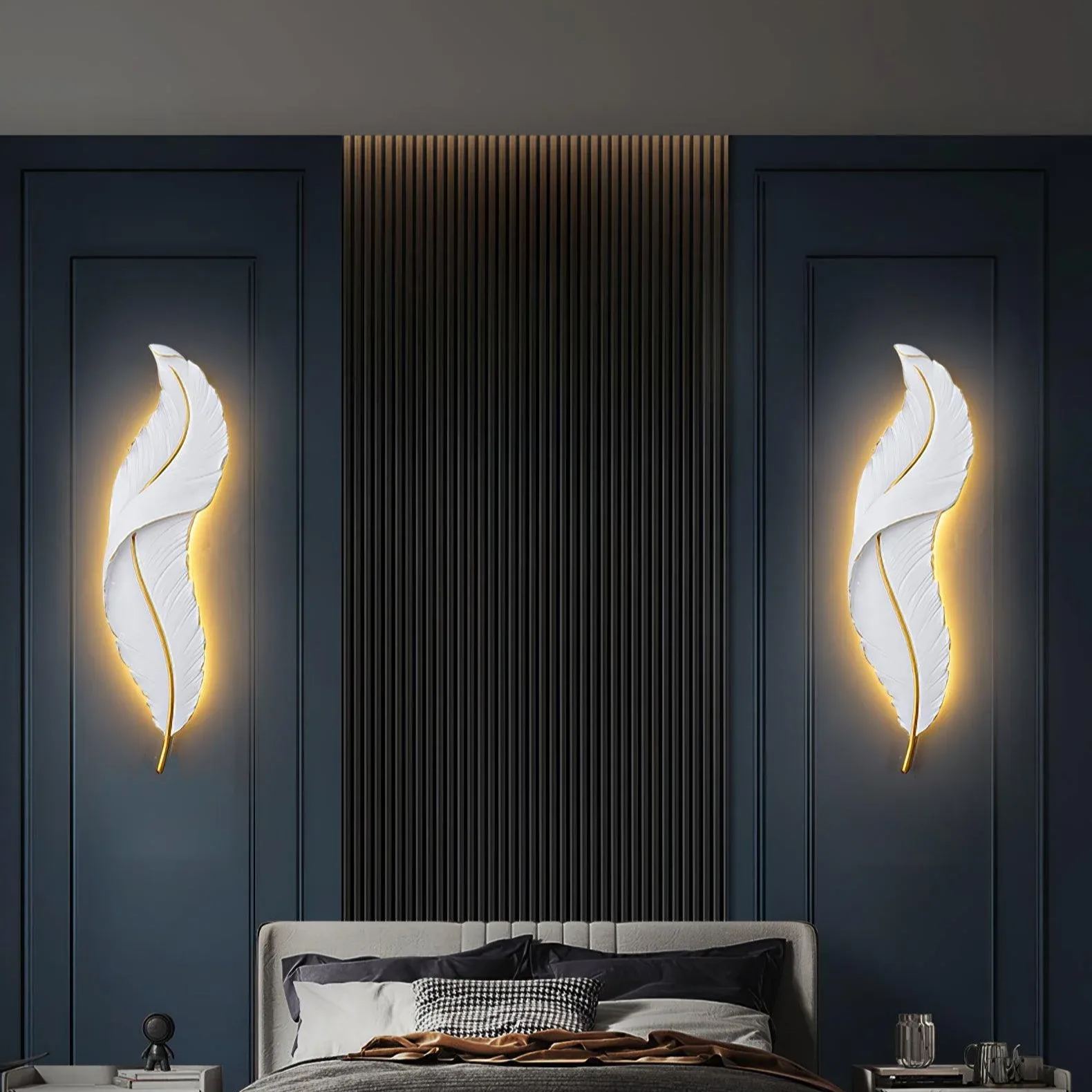 Ozawa Natural LED Resin Wall Light Dining Room Bedroom