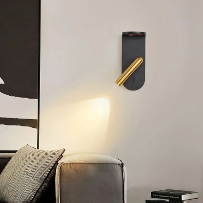 Edge Minimalism Acrylic Metal Black White Wall Light Dining Room Bedroom