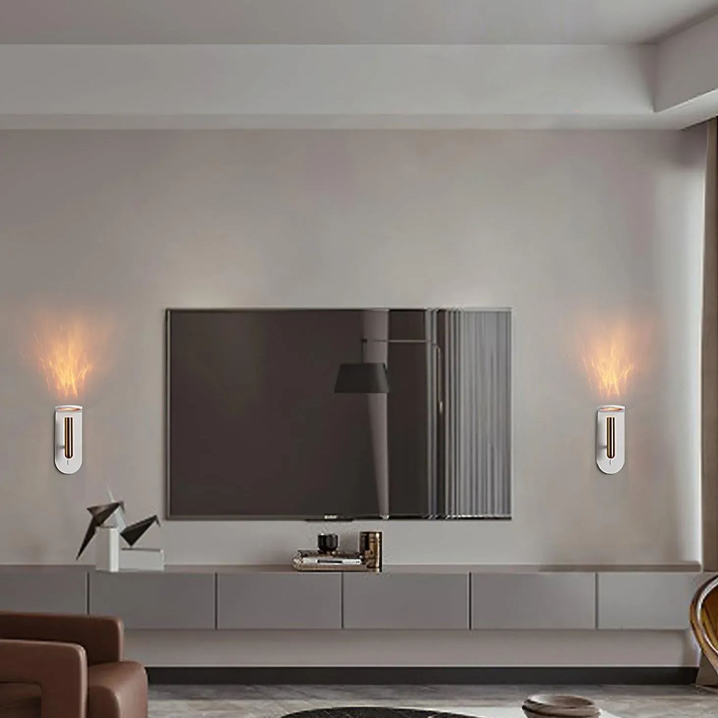Edge Minimalism Acrylic Metal Black White Wall Light Dining Room Bedroom