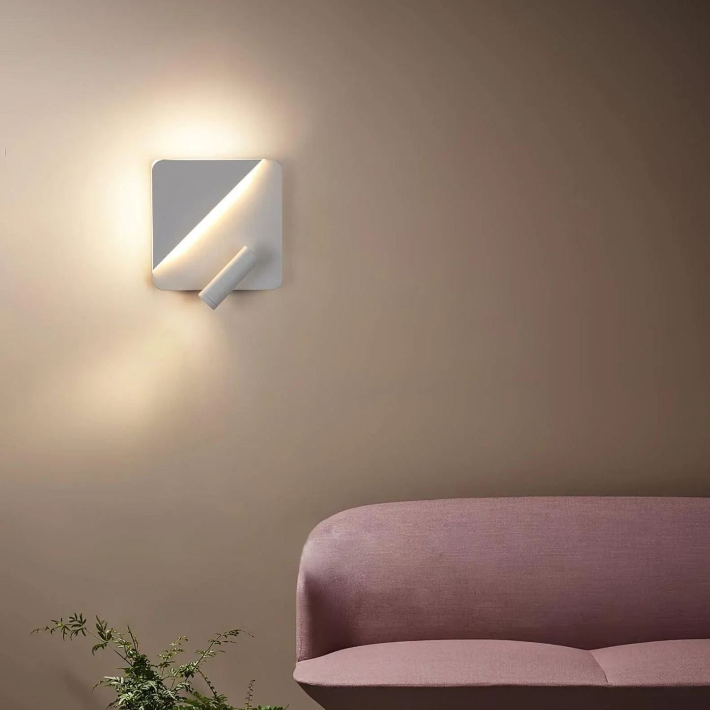 Edge Minimalism Metal Black White Wall Light Dining Room Bedroom