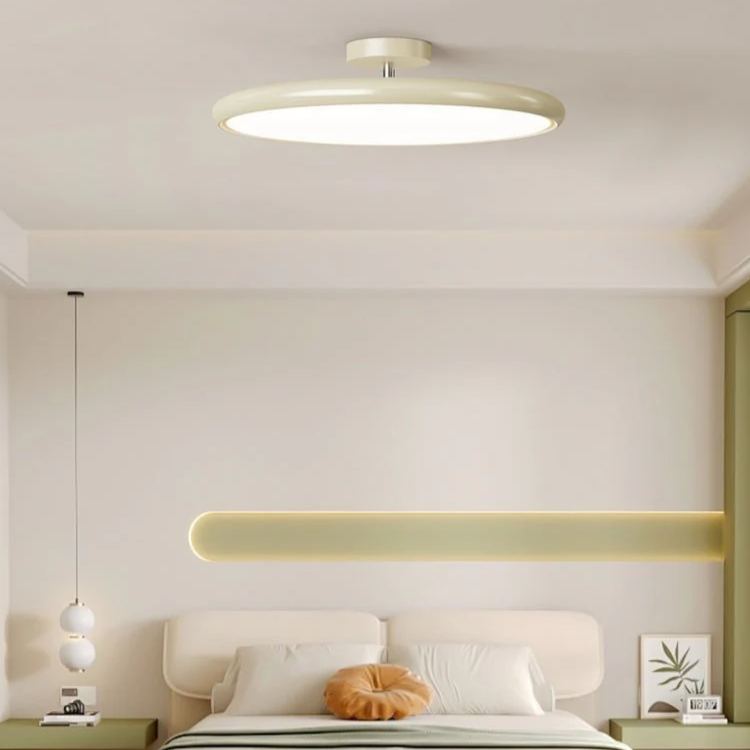 Hailie Multicolor Metal Cream Ceiling Light Bedroom Living Room