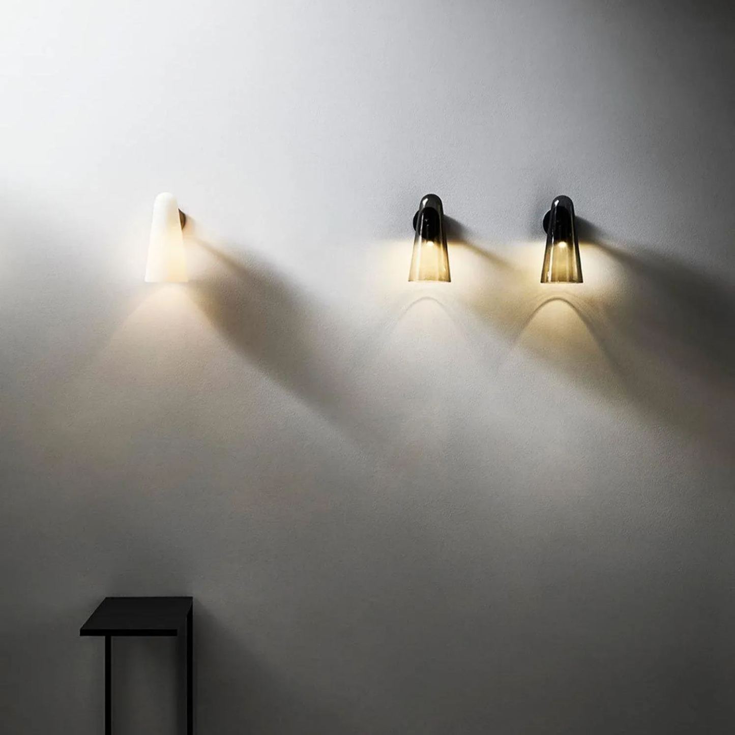 Edge Modern Unusual Glass Wall Light Shades Bathroom Bedroom Hallway