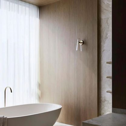 Edge Modern Unusual Glass Wall Light Shades Bathroom Bedroom Hallway