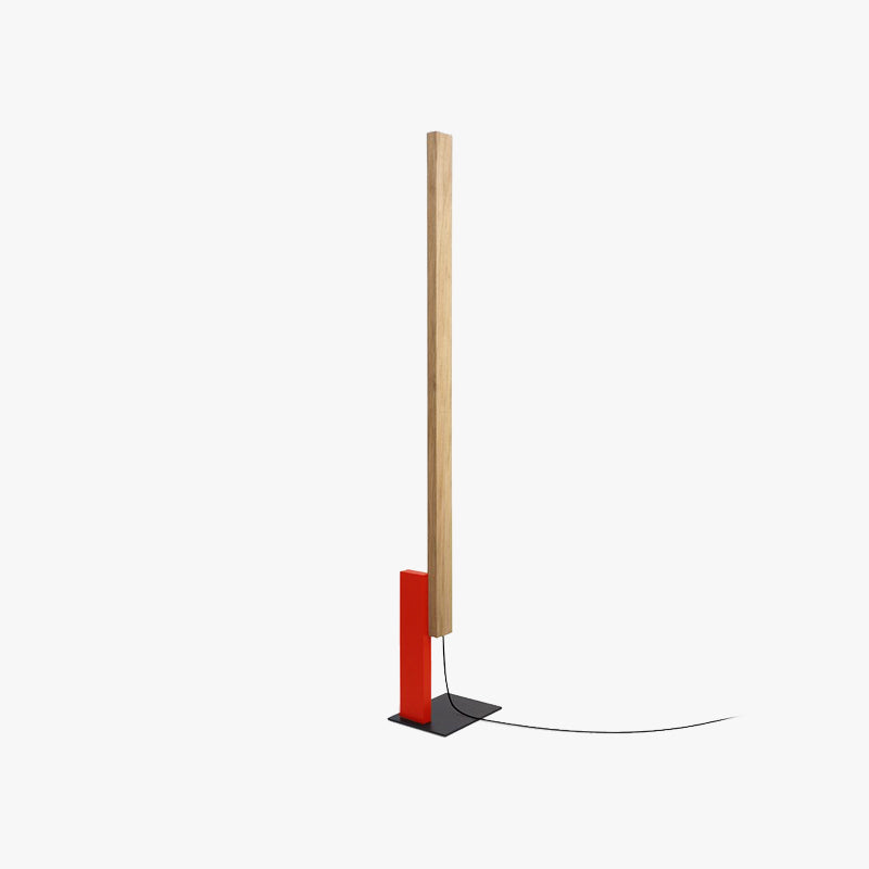Edge Minimalist Wood/Metal Floor Lamp - Modern Lighting