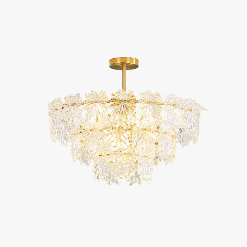 Marilyn Elegant Pendant Light with Metal and Glass