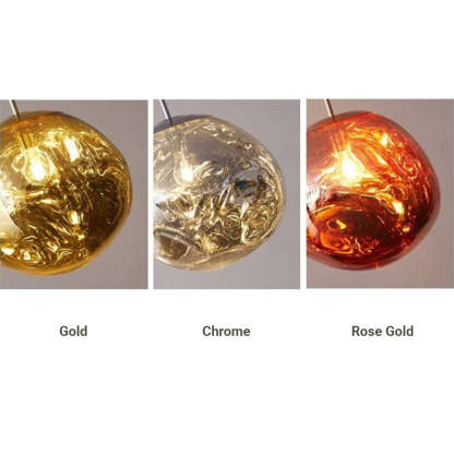 Mirza Modern Globe Lava 3 Pendant Light Fixture 3/6/8 Head