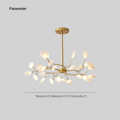 Olivia Unique Branch Firefly Art Deco Chandelier Living Room