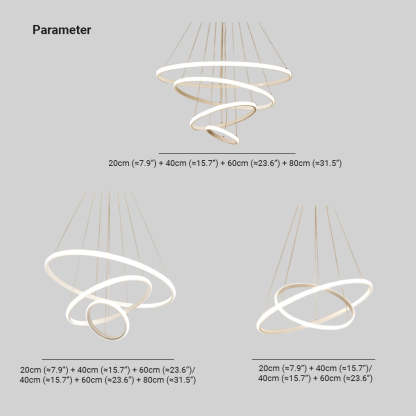 Arisha Ring Pendant Light Dimensions - Las Sola Lighting