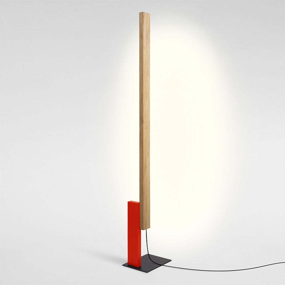 Edge Minimalist Floor Lamp - Wood and Metal Design