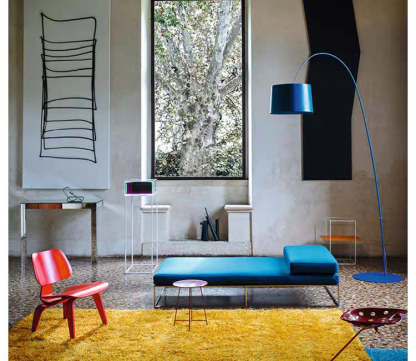 Eryn Modern Floor Lamp in a modern living room setting