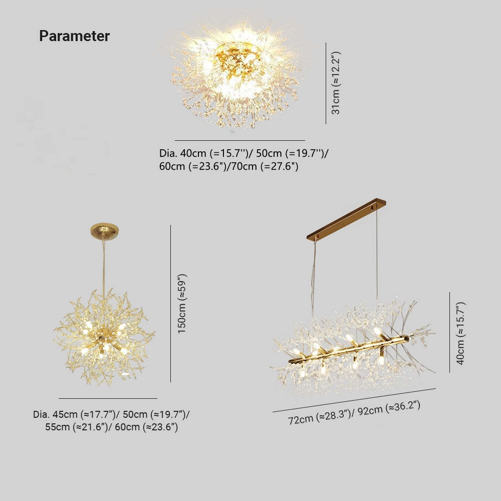 Lili Vintage Pendant Light dimensions, sizes and parameter.