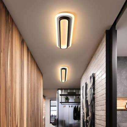 Modern Enzo ceiling lights in hallway, contemporary lighting solution