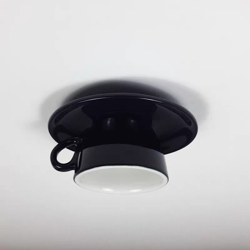 Black Morandi Coffee Cup Ceiling Light Fixture